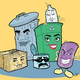 Characters from the culturally sensitive Department of Sanitation leaflet.